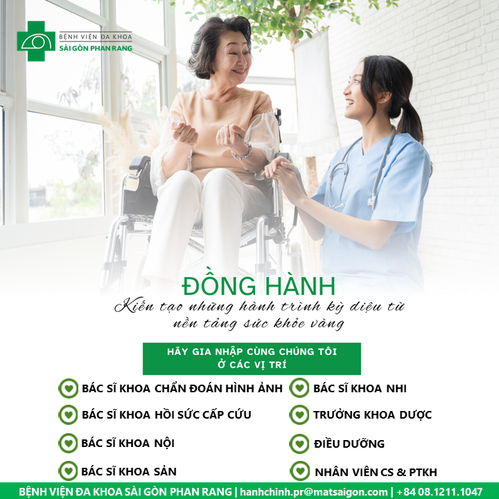CƠ HỘI NGHỀ NGHIỆP THÁNG 8 TẠI BỆNH VIỆN ĐA KHOA SÀI GÒN PHAN RANG
