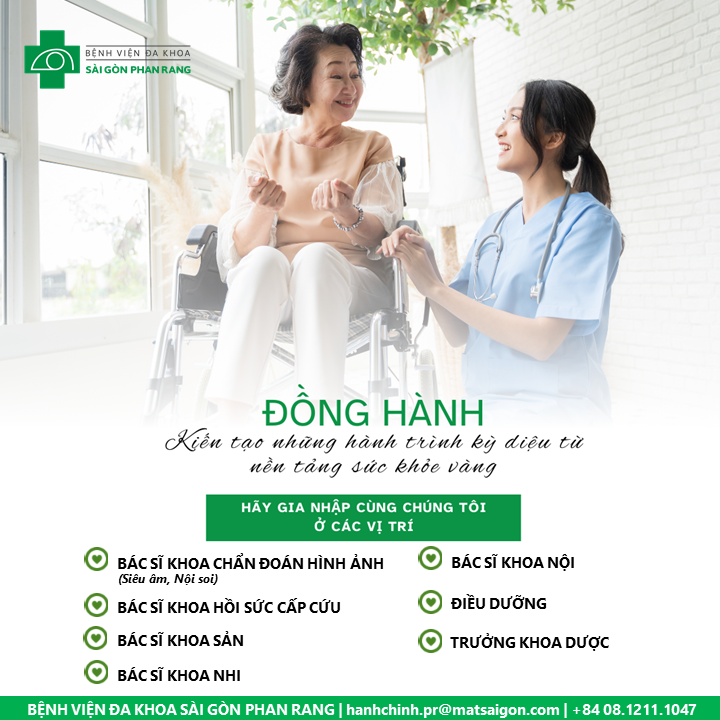 THÔNG BÁO TUYỂN DỤNG THÁNG 10 - BỆNH VIỆN SÀI GÒN PHAN RANG