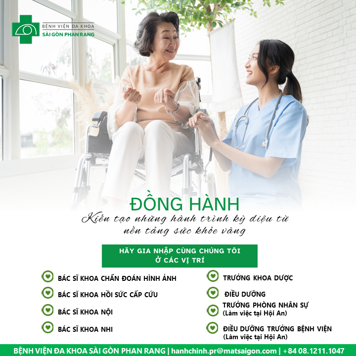 TUYỂN DỤNG - CƠ HỘI VIỆC LÀM THÁNG 9 TẠI BỆNH VIỆN SÀI GÒN PHAN RANG