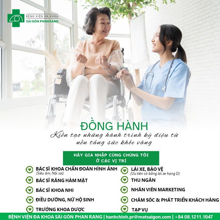 TIN TUYỂN DỤNG THÁNG 04/2025 - Bệnh viện Đa khoa Sài Gòn Phan Rang